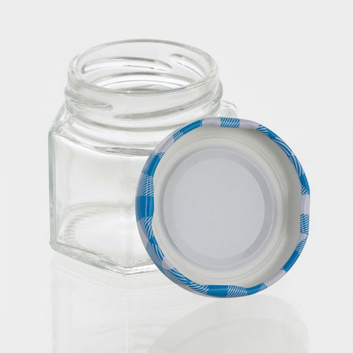 Цена за 2 шт. Банка для сыпучих продуктов «Классика», 65 мл, 5.5×5.4 см, с металлической крышкой, стекло