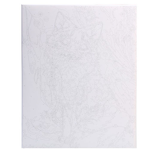 Картина по номерам на холсте с подрамником Лиса в гирлянде 40 50 см - Школа талантов фото 4