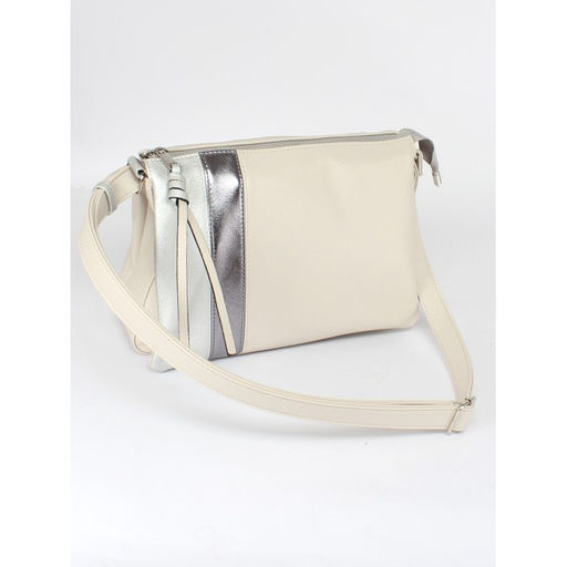 Сумка женская искусственная кожа ADEL-230/6в/ММ, 5отд. плеч/рем. серый св/серебро 259185