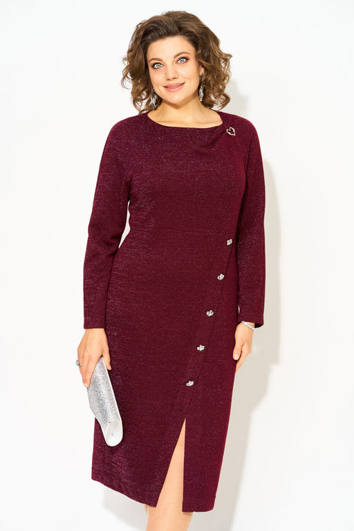 Платье Liliana 1501-Р бордо  фото 4