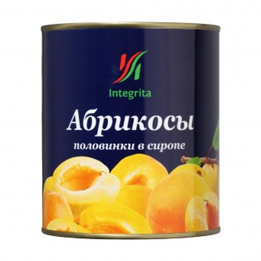 Абрикосы половинки в сиропе "Integrita" (0,820 кг)