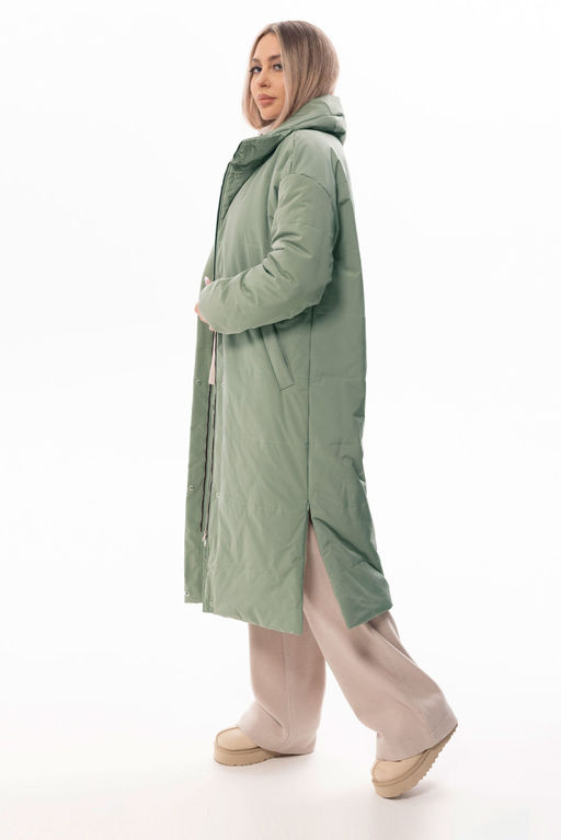 Пальто Golden Valley 7138 зеленый  фото 4
