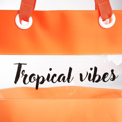 Сумка пляжная Tropical vibes, 50*35*11 см, оранжевый цвет - Nazamok фото 4