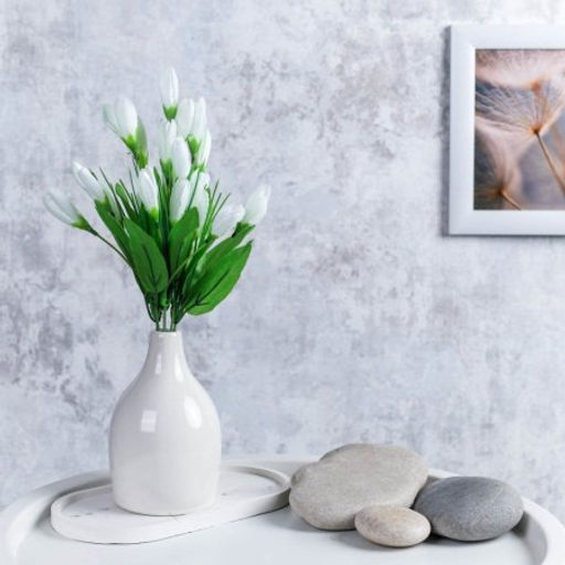 Цветок искусственный Подснежник 37 см / W1040 /уп 2/400/1200/белый - Галеонтрейд фото 3