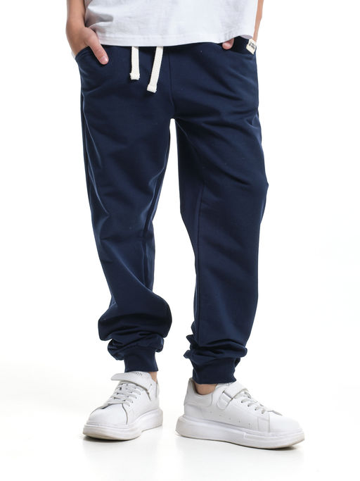 Брюки для мальчика штаны спортивные школьные 22-9829 синий - Mini maxi фото 6