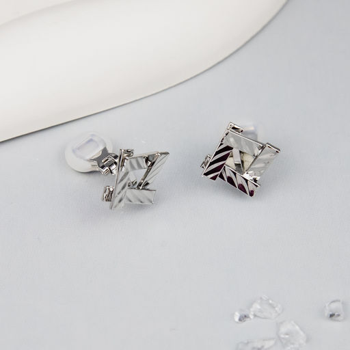 Серьги клипсы Арт. 3V-5252-W