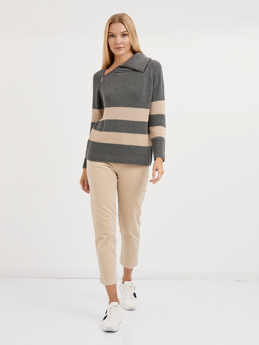 брюки женские укороченные из микровельвета - Glenfield фото 3