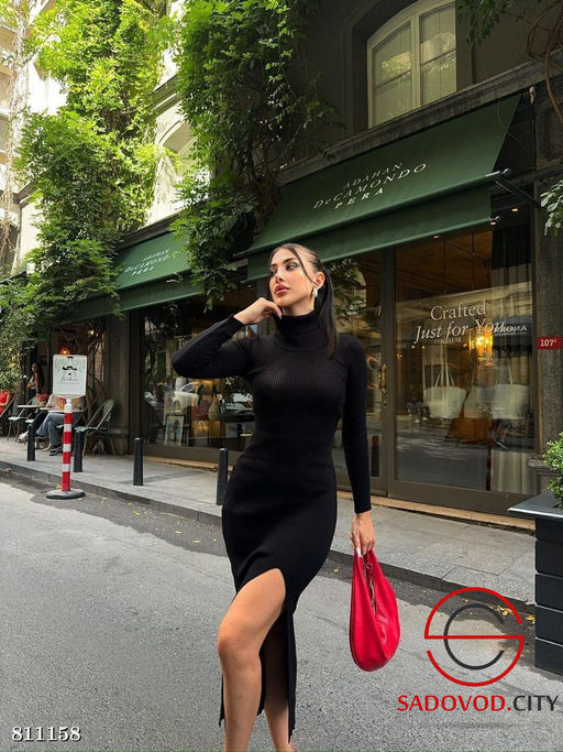 Платье женское с разрезом - Bruno фото 3