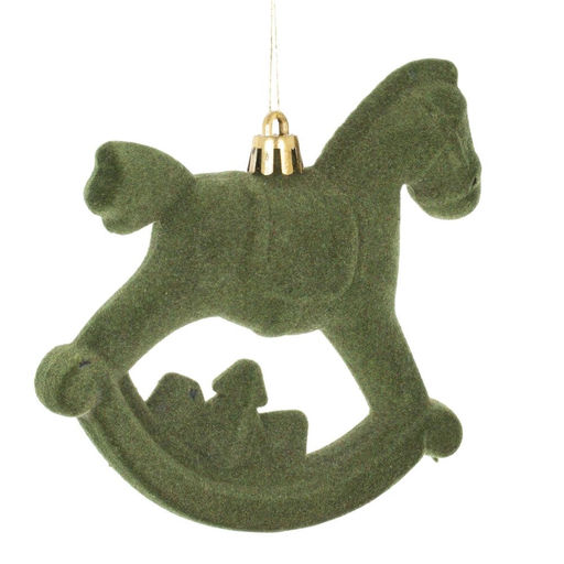 Набор из 2шт, Украшение новогоднее "Лошадка", L10 W5 H11 см