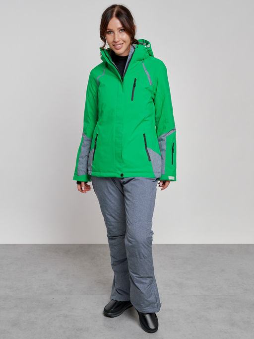 Горнолыжный костюм женский зимний зеленого цвета 02316Z - Chunmai фото 7