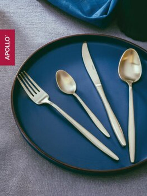Набор столовых приборов APOLLO "Lungo matt Сhampagne" 16 пр.