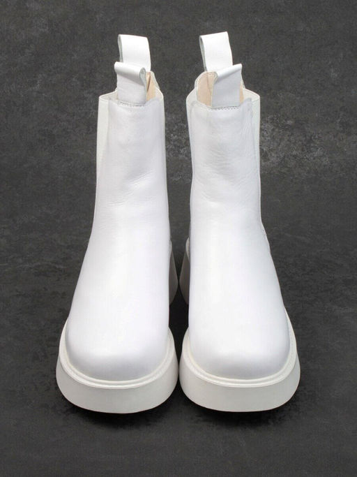 04-YPM5843B WHITE Ботинки зимние женские (натуральная кожа, натуральный мех)