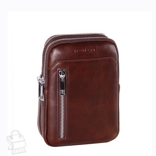 Сумка мужская кожаная 2023088-2BSH coffee Heanbag  в Новосибирске