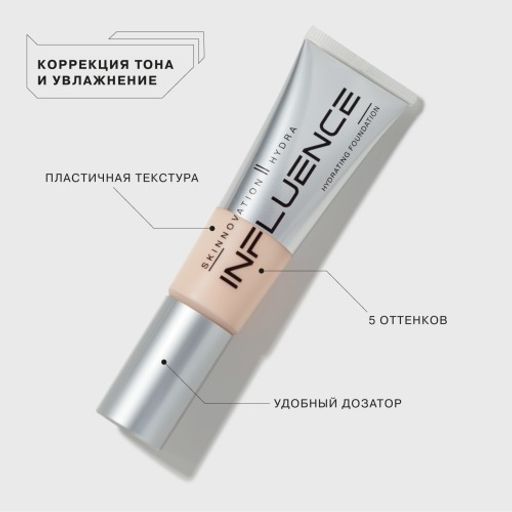 Influence Beauty Тональная основа увлажняющая Skinnovation Hydra тон 01  фото 2