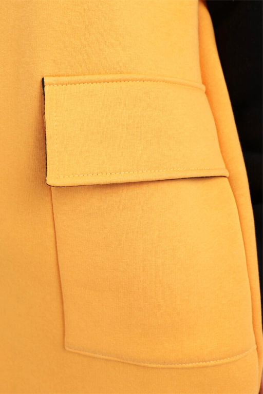 Платье женское, цвет черный желтый