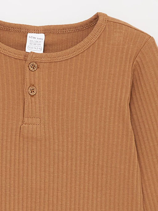 Bisiklet Yaka Uzun Kollu Erkek Bebek Pijama Tak?m? - Waikiki фото 3