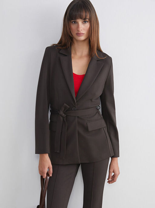 Beli Ku?akl? Kad?n Blazer Ceket