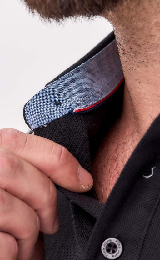 Поло д/р F421-07-7021 black - Fine joyce фото 4