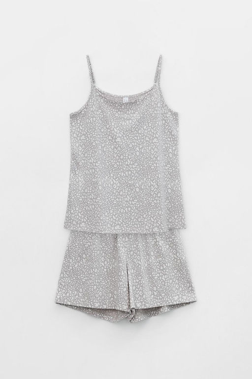 VERY NEAT _ Е 20112/серебристое облако,леопард пижама жен фото 5