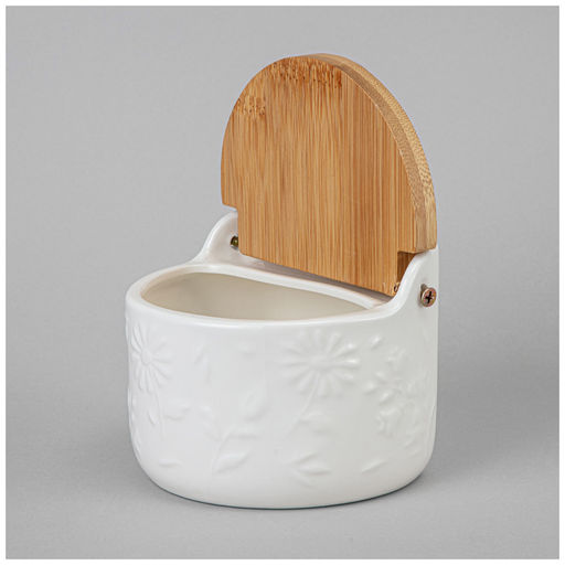 БАНКА LEFARD FLOWERS STORY С ДЕРЕВ. КРЫШКОЙ 11,5*10,5*9 СМ 450 МЛ  фото 5