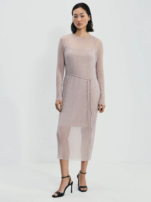 Платье миди с люрексом / Zarina