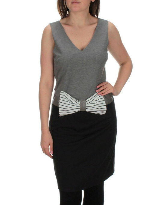 M07 BLACK/GRAY Платье женское (100% хлопок)
