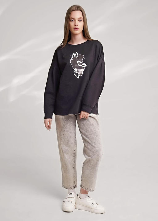 156950/183ф_п Джемпер женский (ЧЗ)