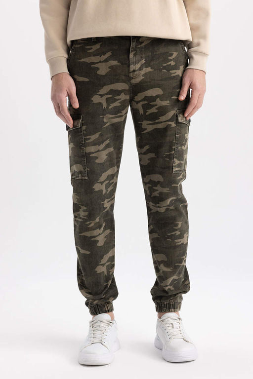 Брюки стандартного кроя с камуфляжным рисунком - Defacto фото 4
