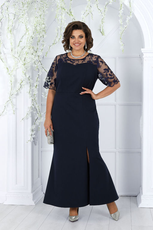 Платье Ninele 7431-Р темно-синий - Mira fashion фото 501