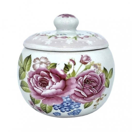 Сахарница 300мл Нежность с крышкой, фарфор арт. SL139-4"-512 (041934)