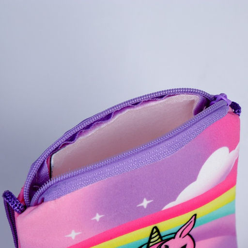 Сумка детская плюшевая «Единорожка» плоская