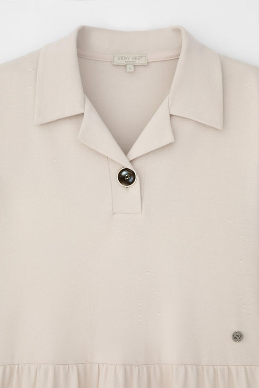 ЕВТ 5065/серо-бежевый платье жен