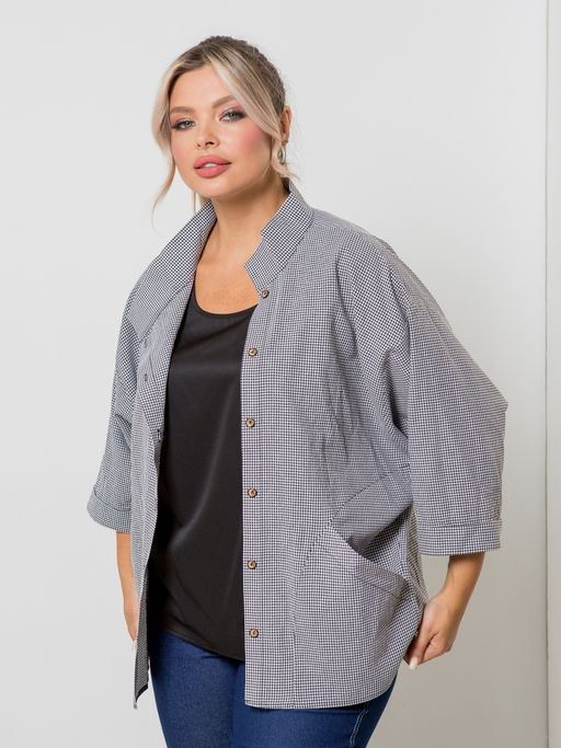 Блузка 1423 серый