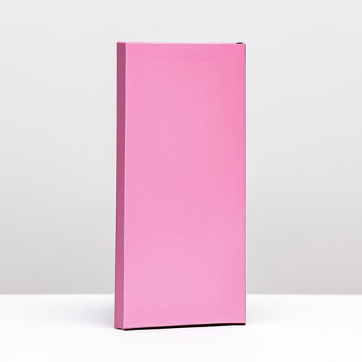 Цена за 5 шт. Подарочная коробка под плитку шоколада, с окном, розовая, 17×8×1.4 см