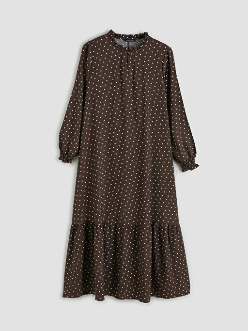 Hakim Yaka Puantiyeli A Kesim Elbise