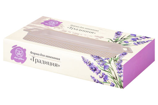 Форма для запекания 2,5 л 37*21.8*6.2 см "Традиция" прямоугольная молочная белый