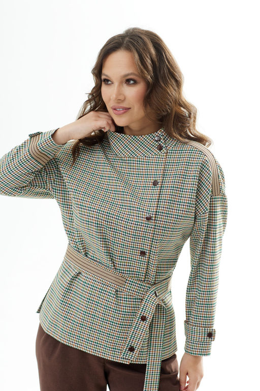 Костюм Magia mody 2312 зеленый+ шоколад