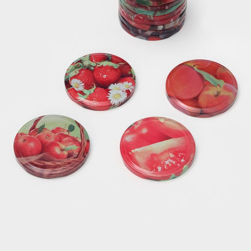 Цена за 40 шт. Крышка для консервирования «Элитная», ТО-82 мм, жесть, лак, литография, фасовка 20 шт., МИКС