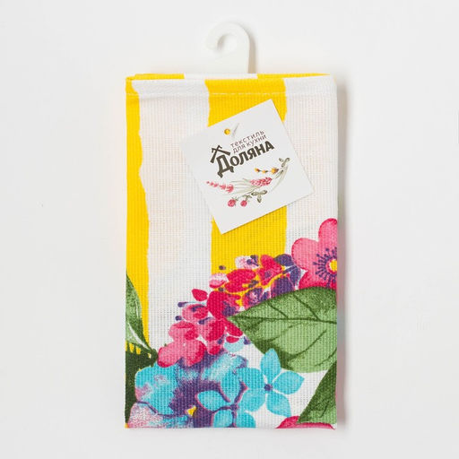 Полотенце кухонное Цветочный ананас 35х60 см - Доляна фото 5