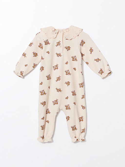 Bebe Yaka ?i?ekli K?z Bebek Tulum - Waikiki фото 3