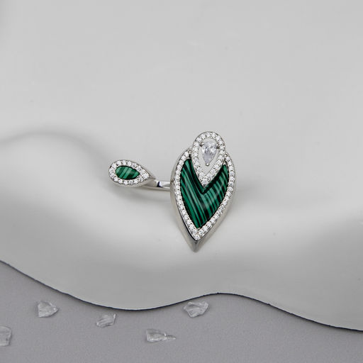 Кольцо Арт. 3V-7492-W - MyGemma фото 2