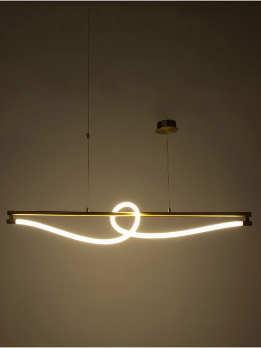 Светильник потолочный BayerLux «Аланед», LED, 38 Вт, 3000-6000К, бронза, 120×40×31-181 см