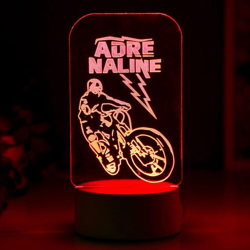 Светильник 3D RISALUX Вело, LED-ночник, RGB, от сети, 9.5?10?19.5 см  фото 5