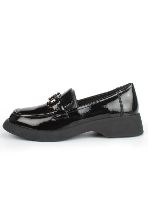 03-DCO137-5 BLACK Лоферы женские (натуральная кожа)