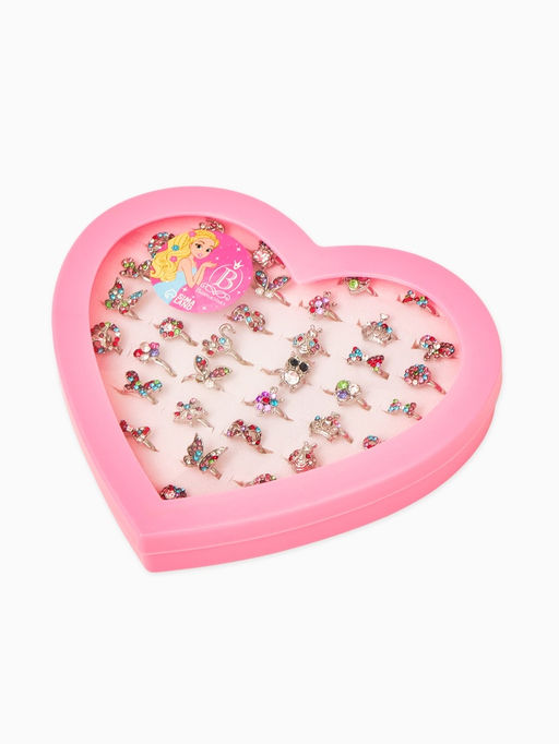 Цена за 36 шт. Кольцо «Выбражулька. Драгоценность», стразы, безразмерное, форма МИКС, МИКС