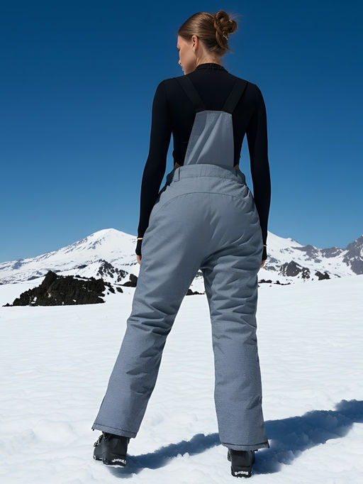 Полукомбинезон горнолыжный CHUNMAI 811Sr женский серый утеплитель 250 г/м² - Mtforce фото 4