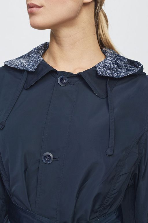 Куртка женская двусторонняя LS-904017-DN, 
темно-синий/принт геометрия - Steinberg фото 5