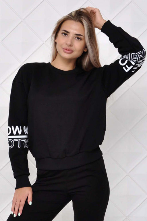 Арт. 1594 Свитшот женский 44-52 (5 шт) Цвет:красный