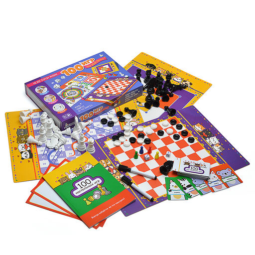 Игра настольная "100 игр для всей семьи"