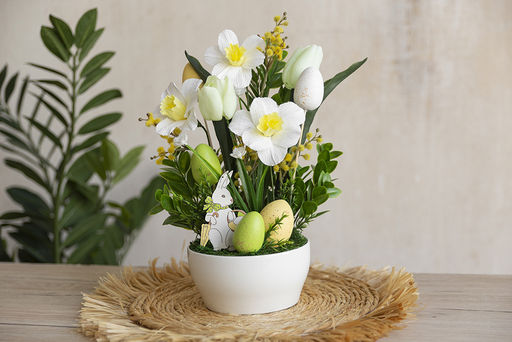 Искусственное растение Blumentag ATJ-08 Растение искусственное Фиалка 30 см 5 х 1 шт. 01 белый  фото 3